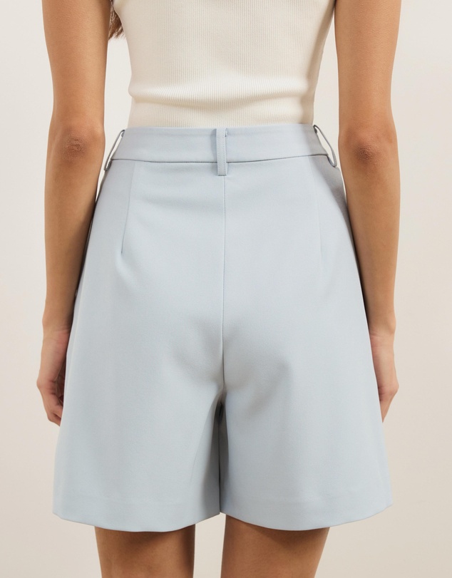 Atmos&Here - Clara Pleated Tailored Long-Line Shorts