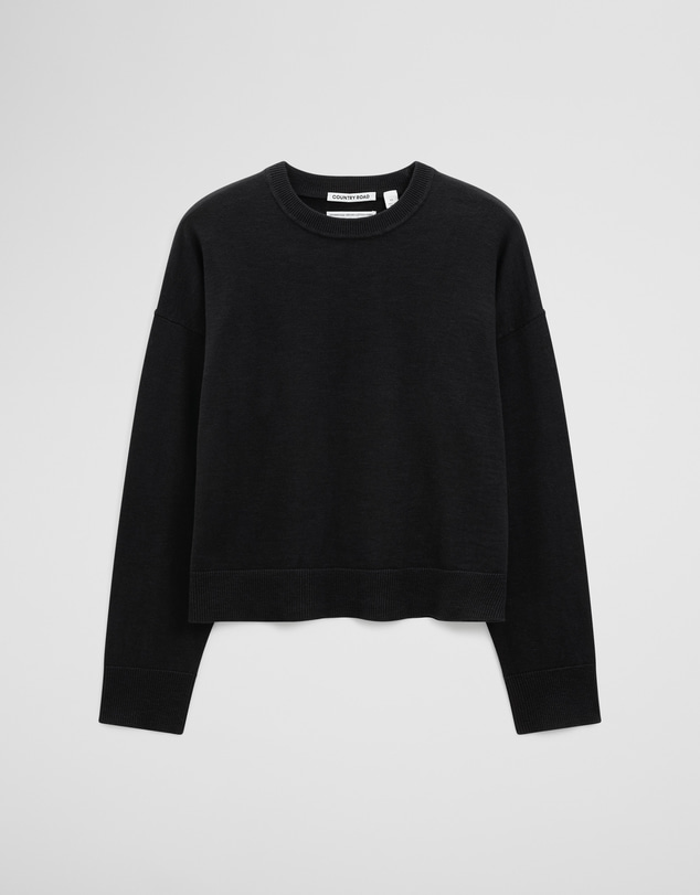 Country Road - Cotton Linen Crew Neck Knit
