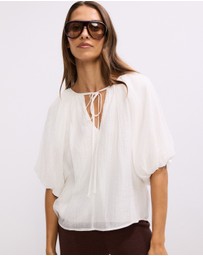 The Fated - Lila Puff Sleeve Blouse