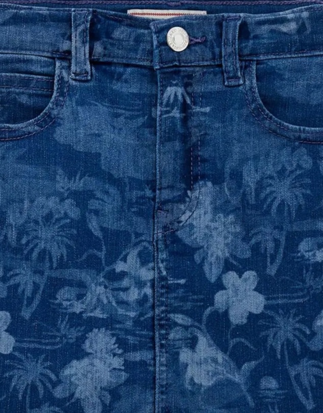 GUESS - Stretch Denim Laser Skirt