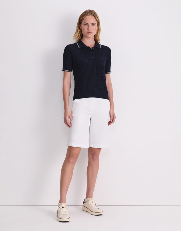 Sportscraft - Chiffon Cotton Cable Polo