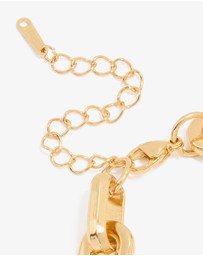 Lovisa - Waterproof Gold Plated Stainless Steel Paperclip Large Chain Bracelet