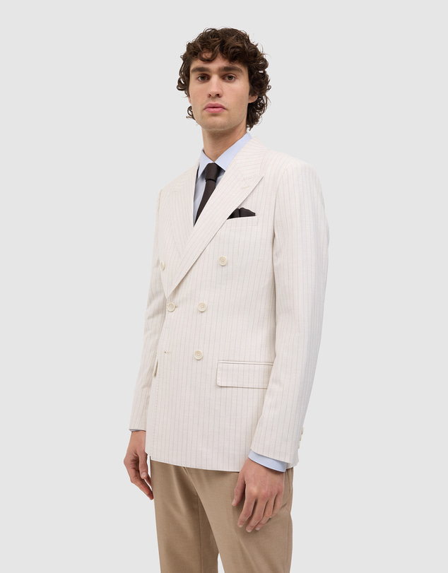 Politix - Zander Pinstripe Double Breasted Blazer