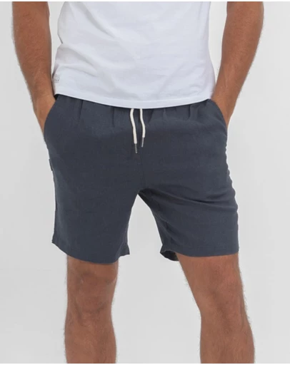 Coast Clothing - Linen Shorts - Charcoal Grey