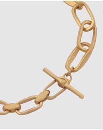 Elli Jewelry - Bracelet Chunky Chain 925 Sterling Silver Gold-Plated