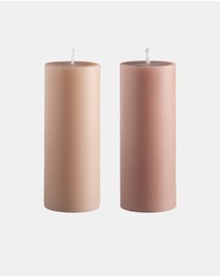 porter green - escc small pillar candle soy-blend unscented candles
