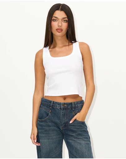 Dazie - Original Organic Cotton Ribbed Tank