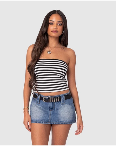 EDIKTED - Alta Striped Tube Top