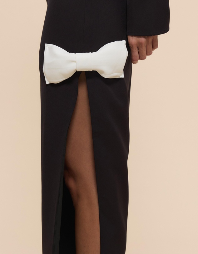 CHANCERY - Lacey Long Sleeve Boat Neck Bow Dress