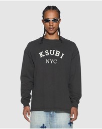 Ksubi - Laybel Ekcess LS Tee Washed Black