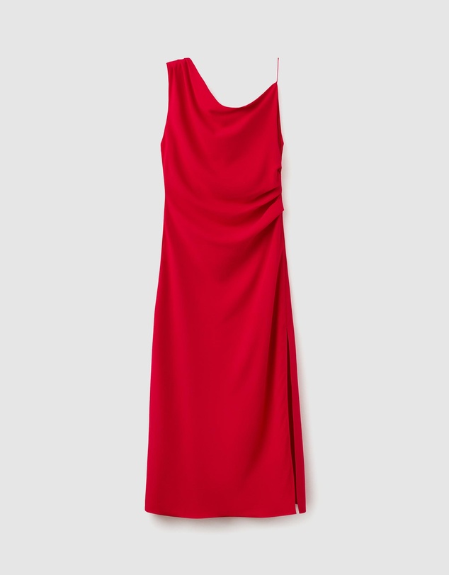 M.N.G - Asymmetric Side Ruched Dress
