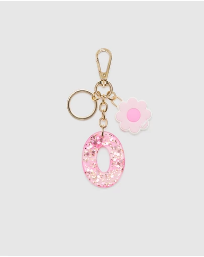 Seed Heritage - Pink Stripe Initial Keyring