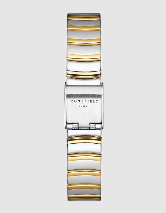 Rosefield - The Small Edit Two-Tone Half Moon Bracelet Watch
