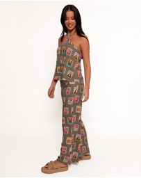 Petal & Pup - Hana Pants - Olive Print