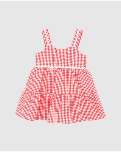 Bebe by Minihaha - Festive Gingham Dress - Kids