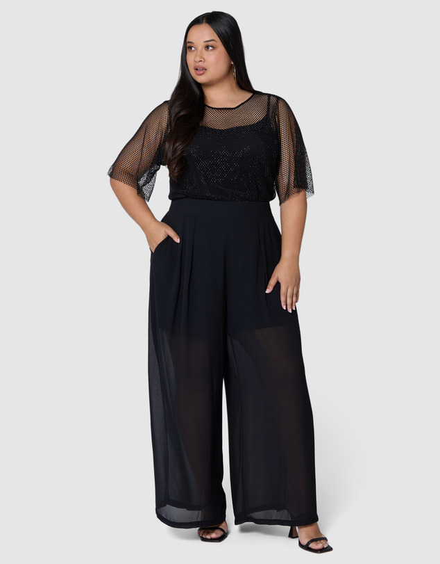 Sunday In The City - Staged Sheer Pant