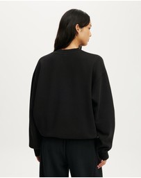Cotton On Body Active - Fleece Graphic Crew Sweatshirt