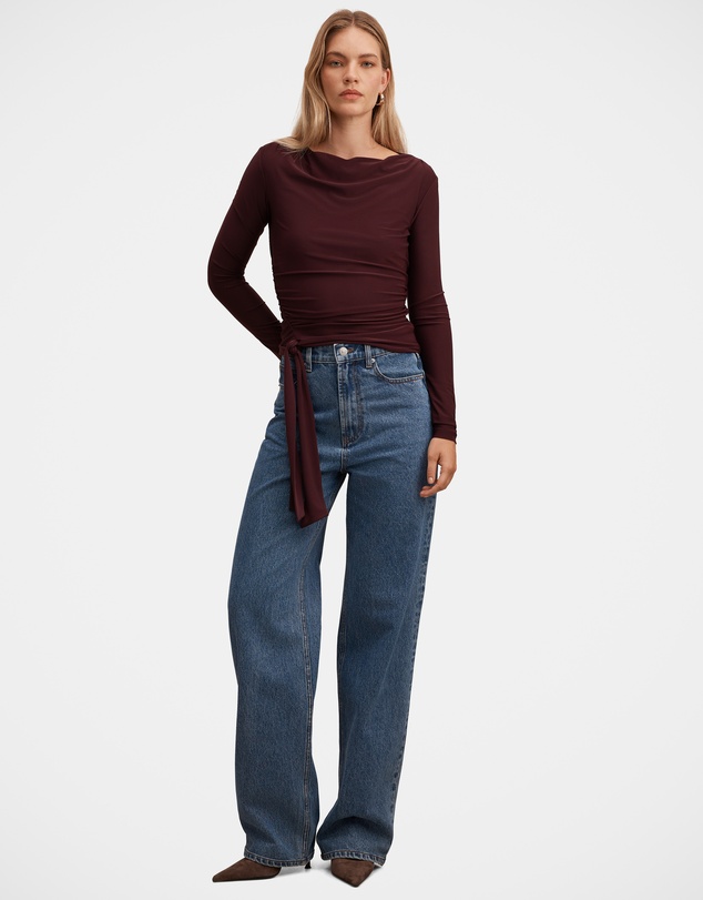 Forever New - Lexi Tie Long Sleeves Top
