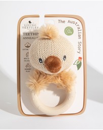 Living Textiles - Ring Rattle - Emu