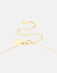 Lovisa - Waterproof Gold Plated Stainless Steel Cubic Zirconia Pisces Zodiac Sign Necklace