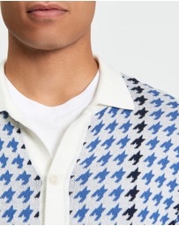 Ben Sherman - Houndstooth Button Through Polo