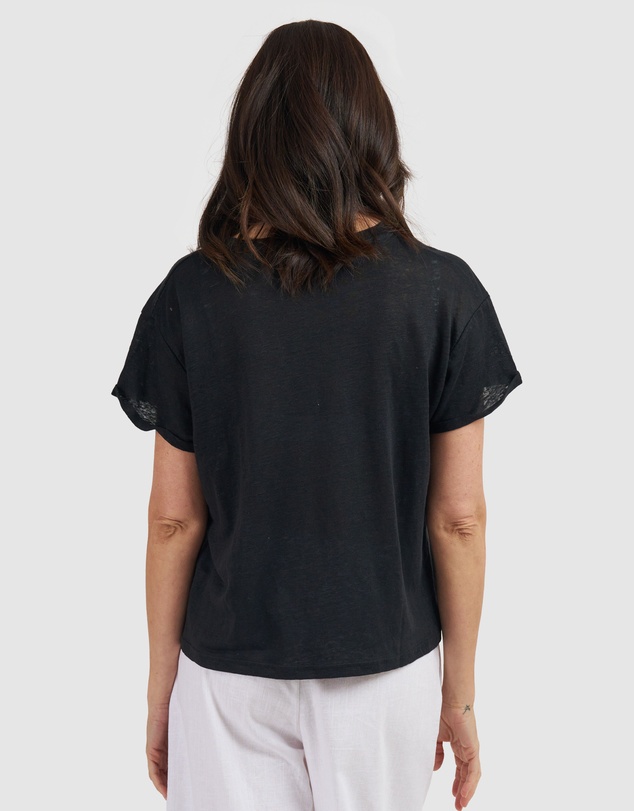 CAMIXA - Francy Linen Jersey T-Shirt Top