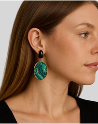 KAJA Clothing - Oil painting earrings