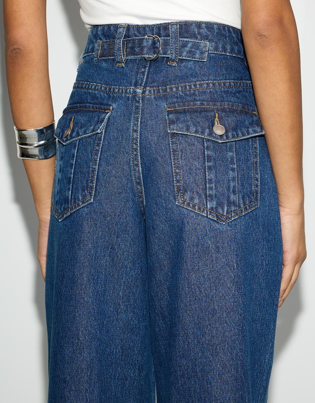 Dazie - Berlin Cinch Waistband Baggy Jeans