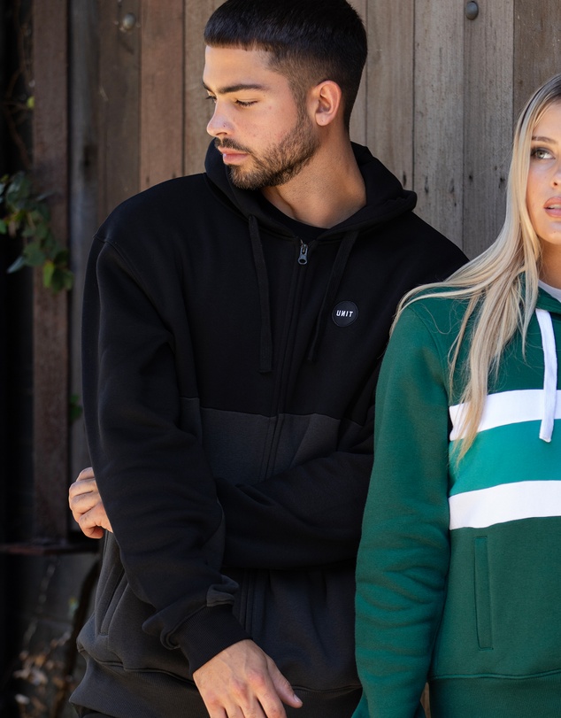 UNIT - UNIT Border Mens Zip Thru Hoodie