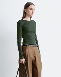 & Other Stories - Ribbed Long-Sleeve Top