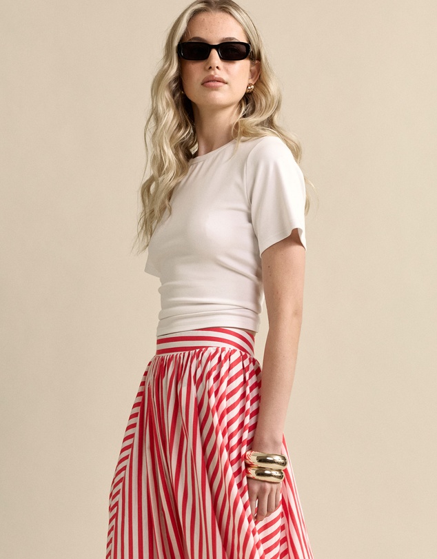 MVN - Striped Maxi Skirt