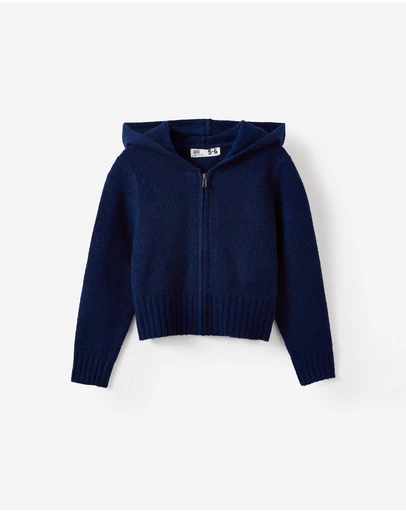 Cotton On Kids - Knitted Zip Through Hoodie