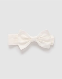 Purebaby - Bow Headband - Babies-Kids