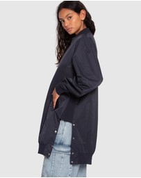 Belle & Bloom - Chasing You Long Bomber Jacket