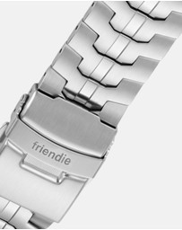 Friendie - Stainless Steel Link Bracelet Band (Ultra Style) - Darwin Ultra - Apple Watch Compatible