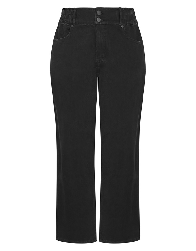City Chic - Plus size Harley Fit Stretched Waist Jean - black