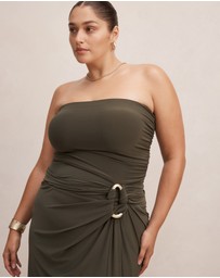 Forever New Curve - Keely Curve Strapless Jersey Maxi Dress