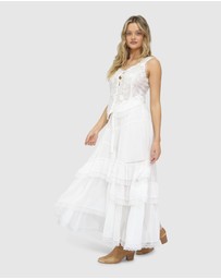 Belle & Bloom - Wanderlace Ruffle Maxi Skirt