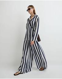 BONDI BORN - Orta Silk Long Sleeve Blouse