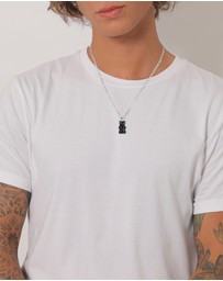 Kuzzoi - ICONIC EXCLUSIVE - Necklace Bear Enamel Trend Modern in 925 Sterling Silver