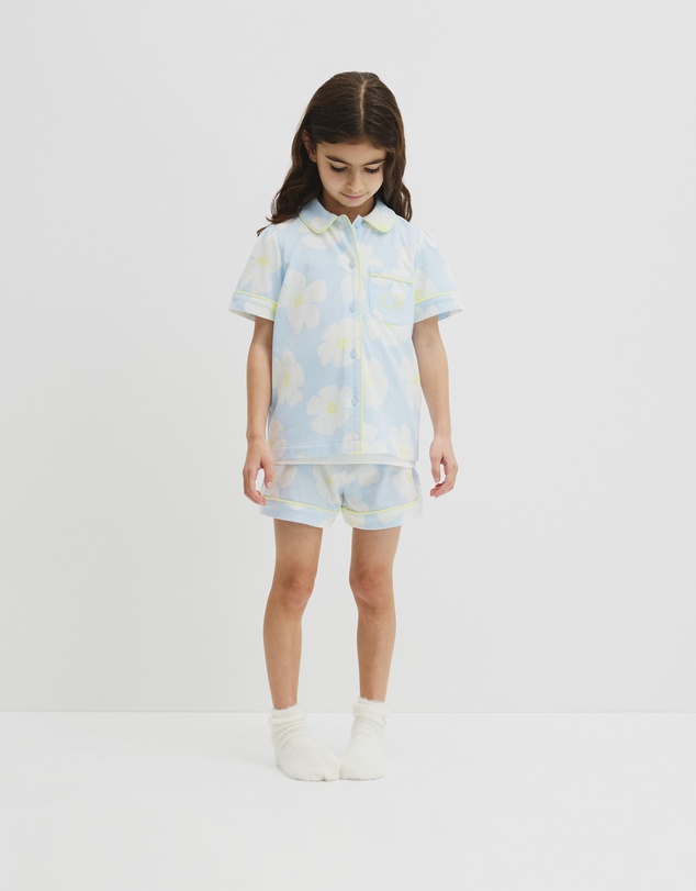 Country Road - Australian Cotton Short Sleeve Button Through Sleep