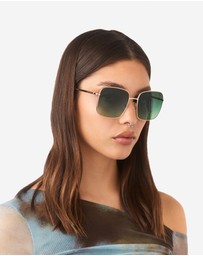 Hawkers Co - Hawkers - Royal flush - gold green forest  Sunglasses for Men and Women UV400