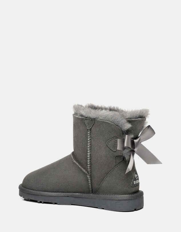EVERAU - EverAU Ugg Mini Back Bow Sheepskin Upper UGG Boots