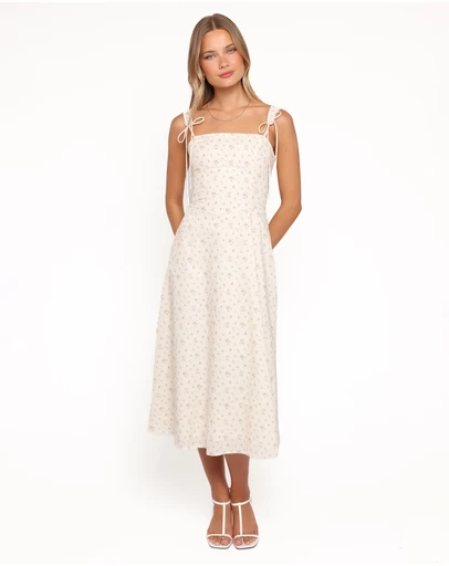 Petal & Pup - Clarissa Midi Dress - White Betty