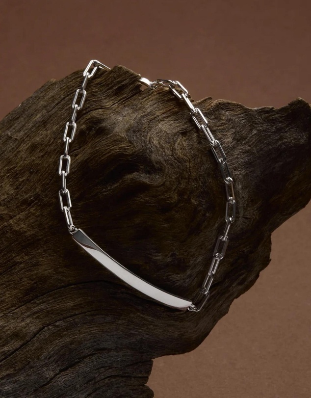 Najo - Strata Men's Silver Bracelet