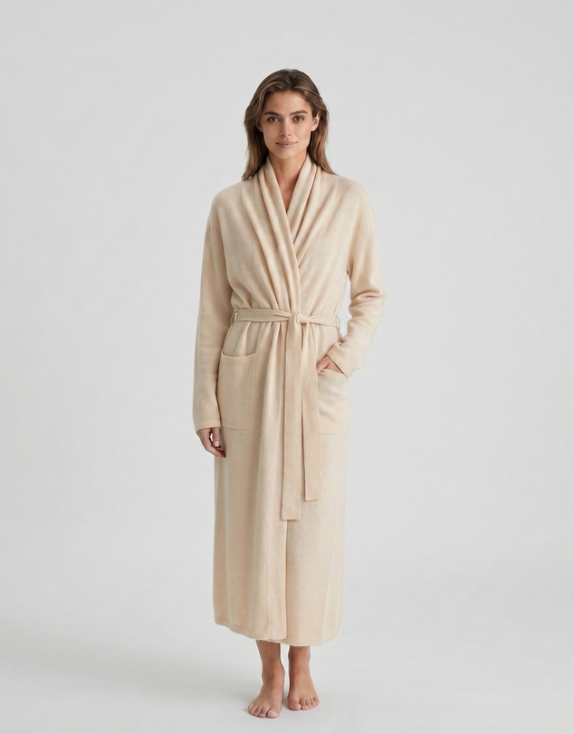 SILK MAGNOLIA - Cashmere / Wool Dressing Gown