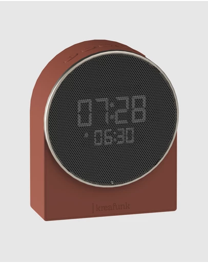 Kreafunk - Kreafunk Ivy Alarm Clock W/ Bluetooth Speaker - Terracotta