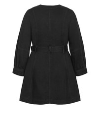 City Chic - Demi Belted Denim Mini Dress