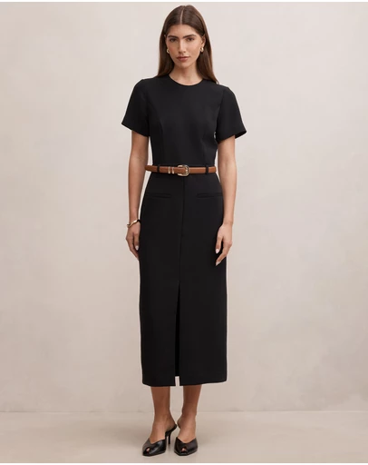 Forever New - Bailee Belted Tailored Midi Dress