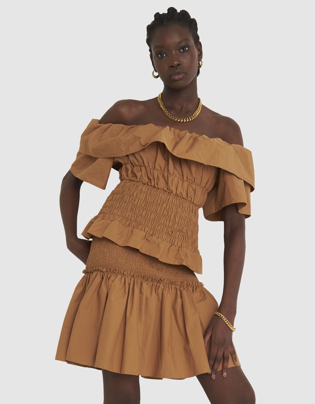 Zerafima - Helena Shoulder Frill Top